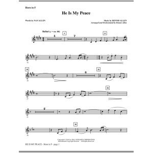 He Is My Peace - F Horn