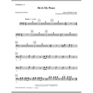 He Is My Peace - Trombone 1 & 2