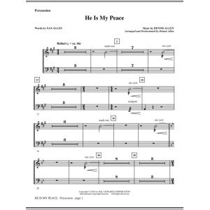He Is My Peace - Percussion