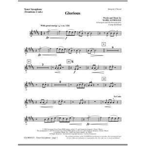 Glorious - Tenor Sax (sub. Tbn 2)