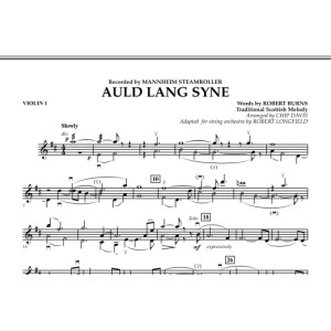 Auld Lang Syne - Violin 1
