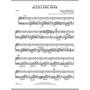 Auld Lang Syne - Klavier