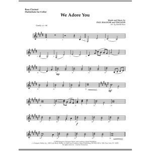 We Adore You - Bass Clarinet (Sub. Cello)