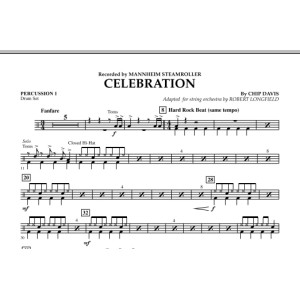Celebration (Mannheim Steamroller) - Percussion 1