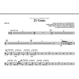 21 Guns (from American Idiot) (arr. Roger Emerson) - Drums