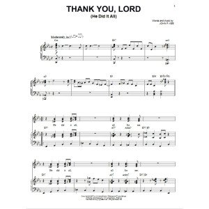 Thank You, Lord (He Did It All)
