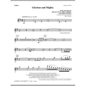 Glorious And Mighty - Violin 1
