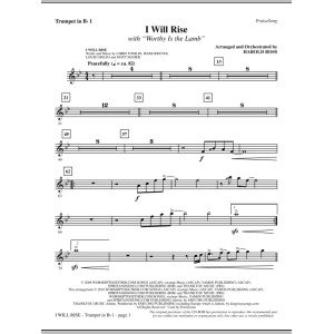 I Will Rise (with Worthy Is The Lamb) - Trumpet 1