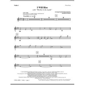 I Will Rise (with Worthy Is The Lamb) - Violin 1