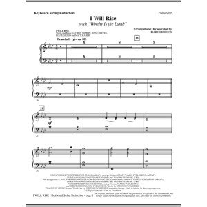 I Will Rise (with Worthy Is The Lamb) - Keyboard String Reduction