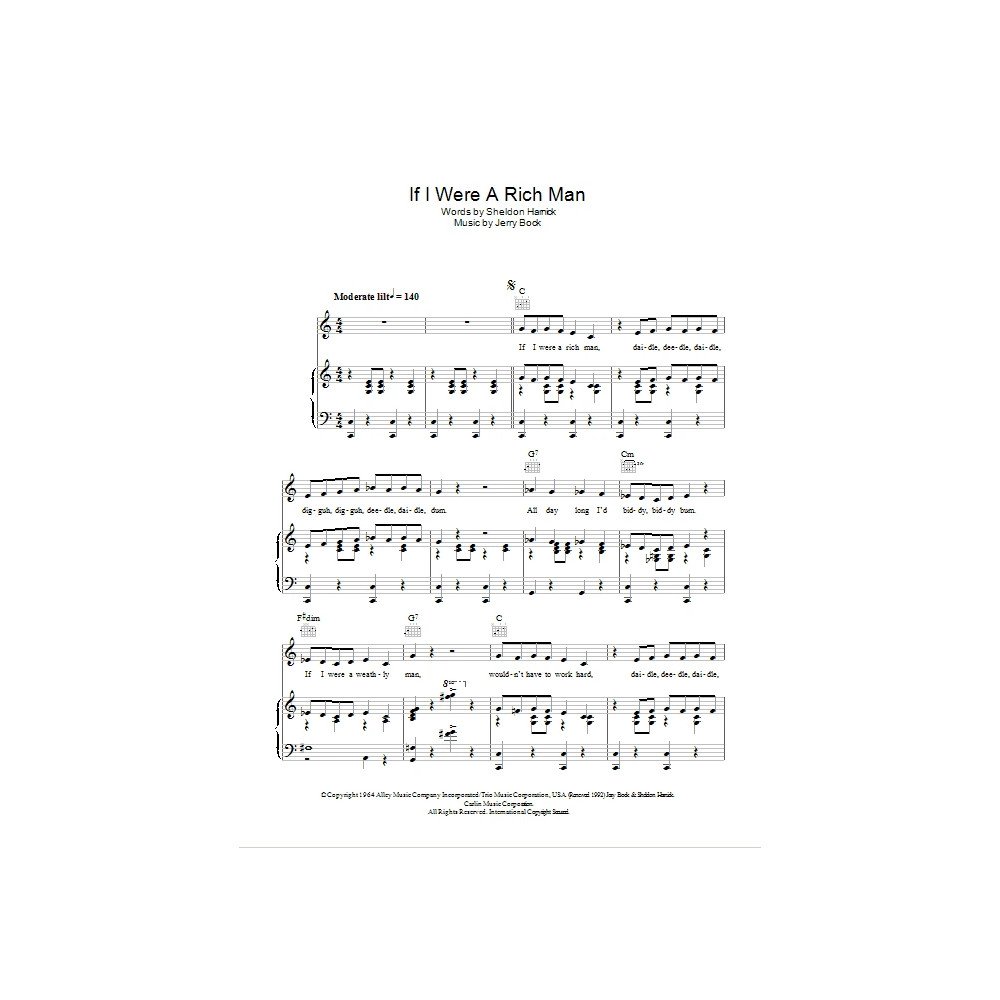 If I Were A Rich Man (aus Fiddler On The Roof)
