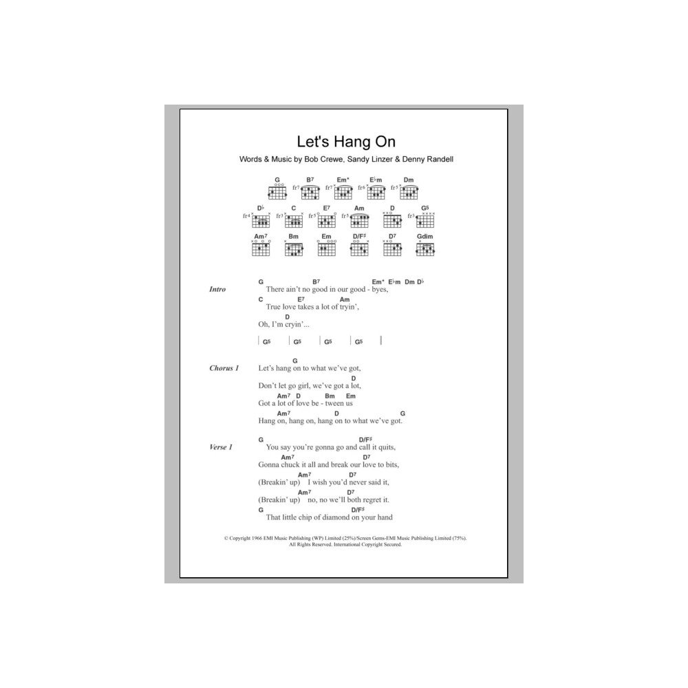 Let's Hang On
