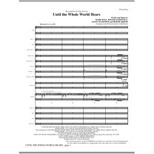 Until The Whole World Hears - Partitur