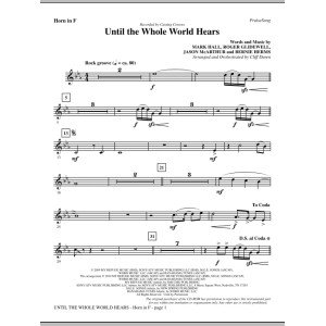 Until The Whole World Hears - F Horn