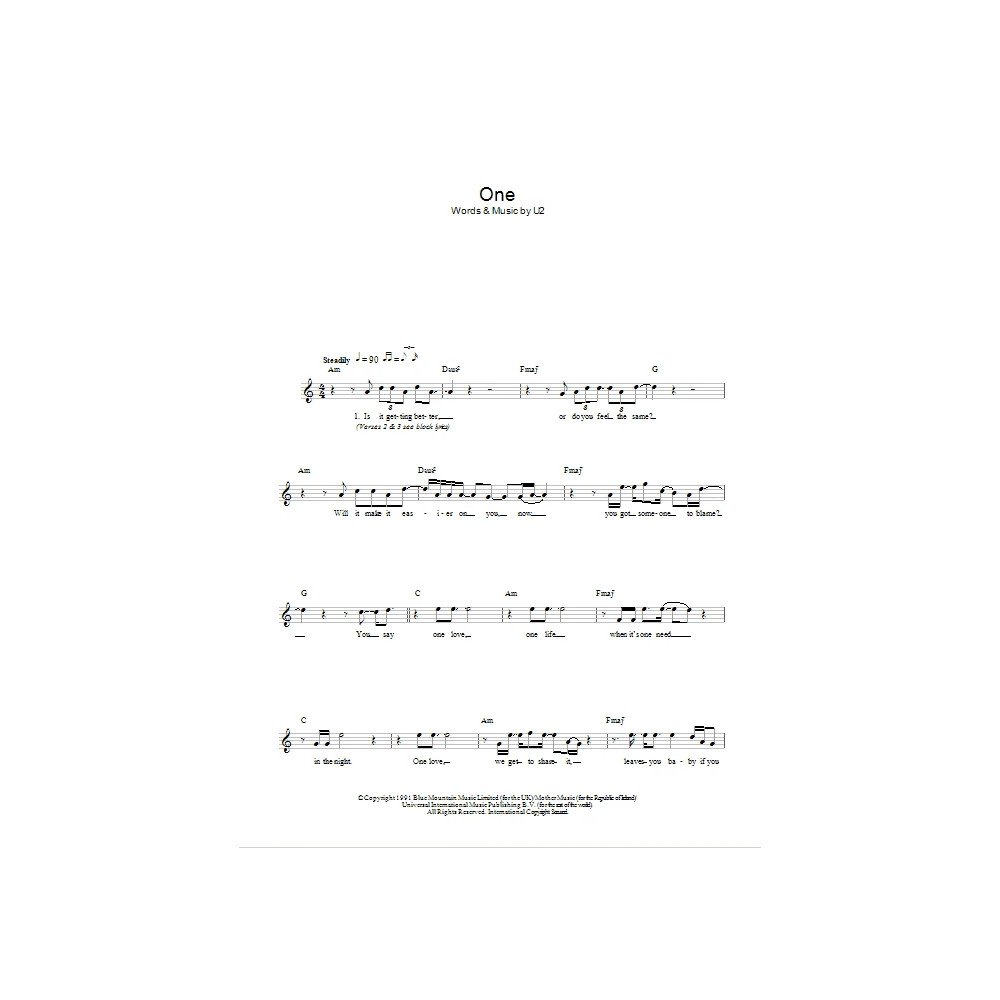 One