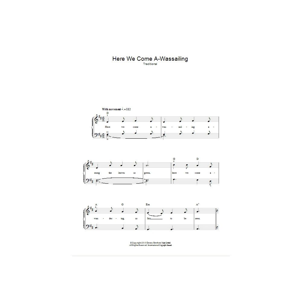 Here We Come A-Wassailing