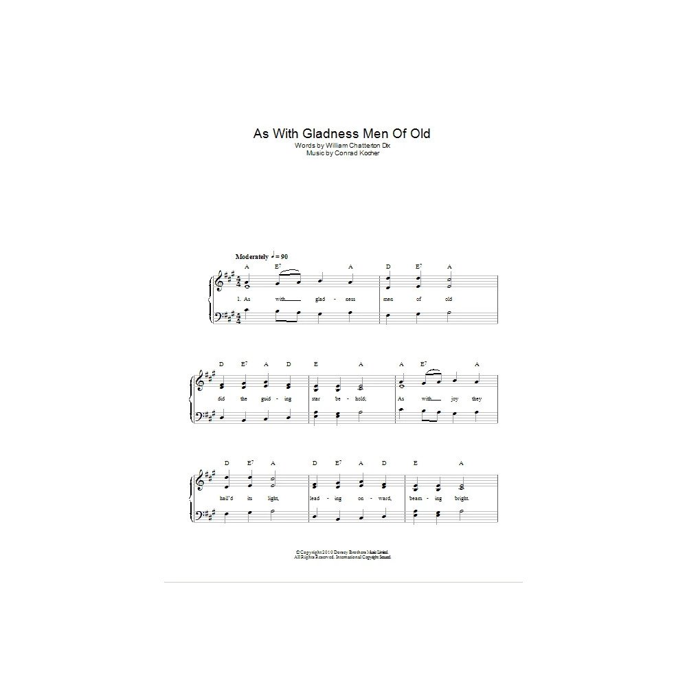 As With Gladness Men Of Old