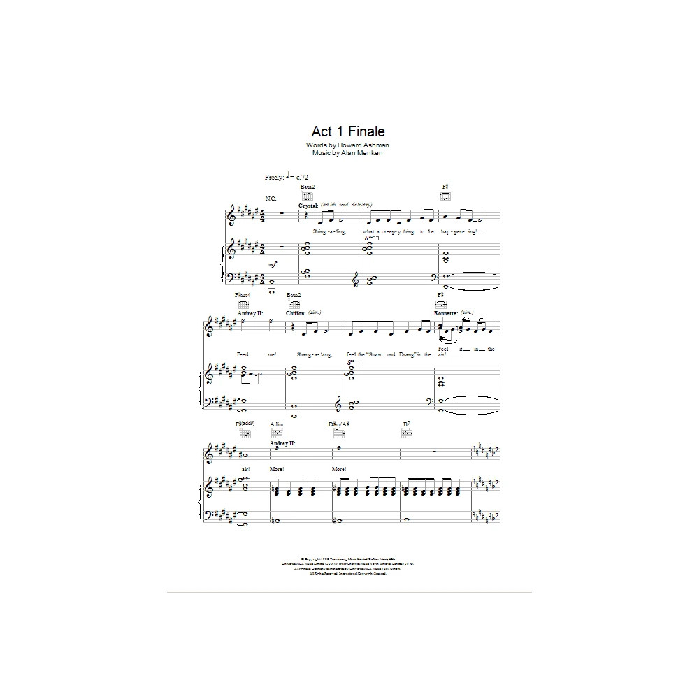 Finale (Don't Feed The Plants) (from Little Shop of Horrors)