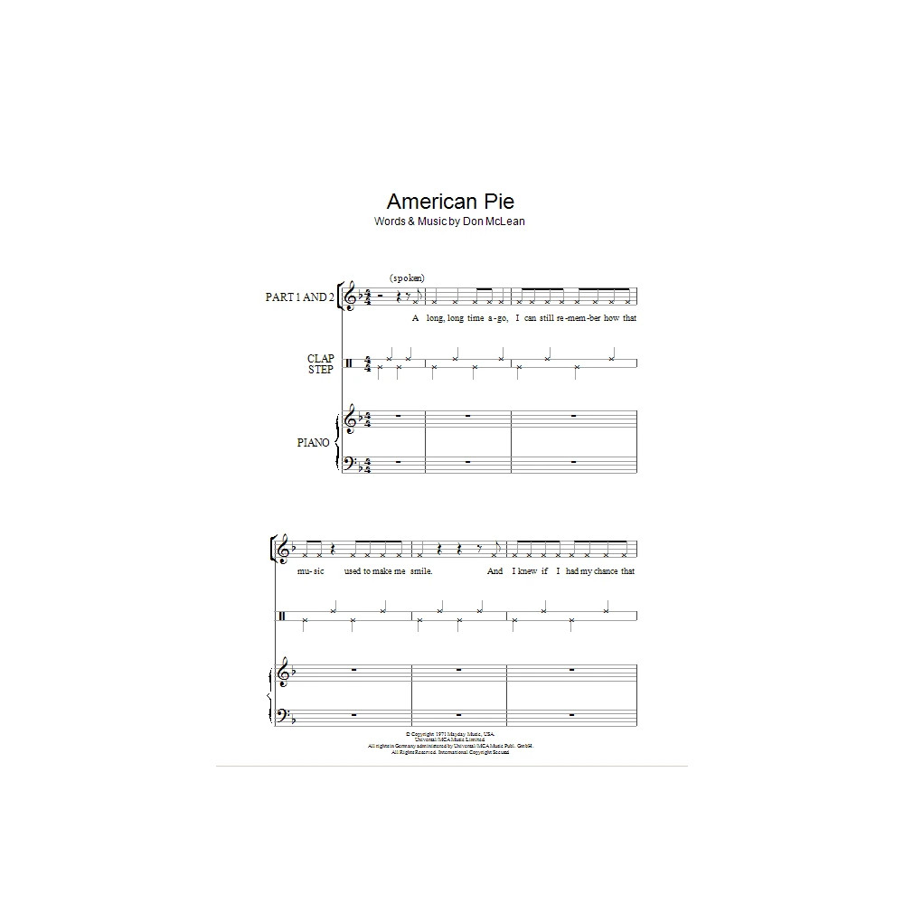 American Pie (arr. Rick Hein)