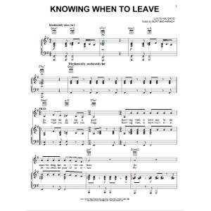 Knowing When To Leave (from Promises, Promises)