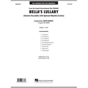 Bella's Lullaby (Clarinet Ensemble with Opt. Rhythm Section) - Full Score