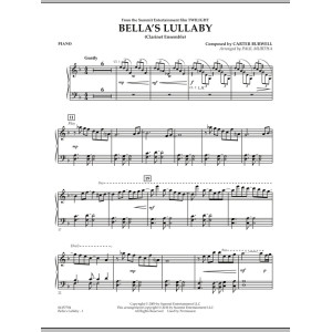 Bella's Lullaby (Clarinet Ensemble with Opt. Rhythm Section) - Piano