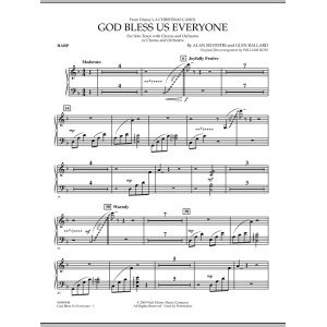 God Bless Us Everyone - Harp