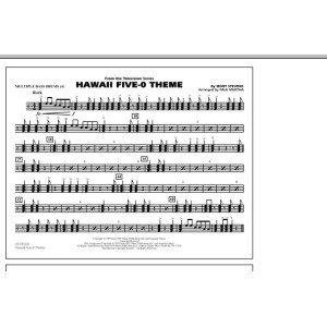 Hawaii Five-O Theme - Multiple Bass Drums
