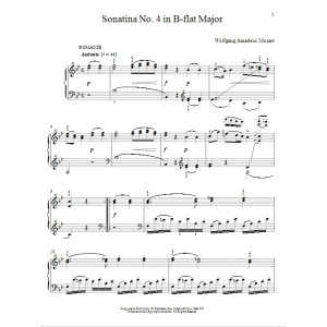 Sonatina No. 4 In B-Flat Major