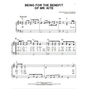 Being For The Benefit Of Mr. Kite