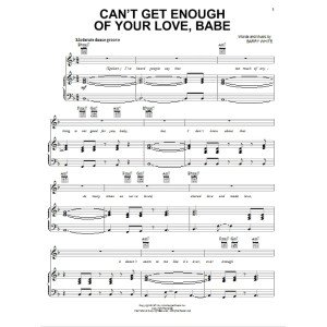 Can't Get Enough Of Your Love, Babe