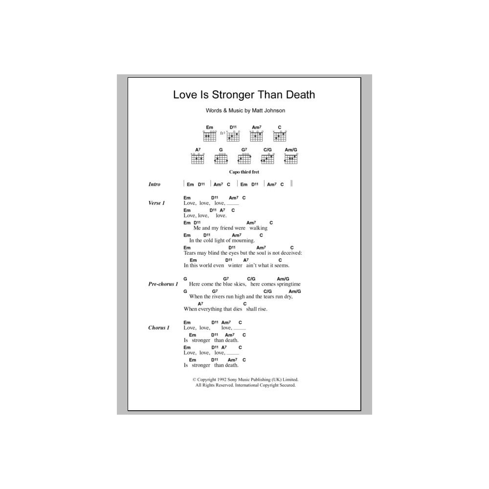Love Is Stronger Than Death