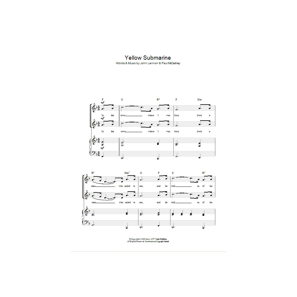 Yellow Submarine (arr. Rick Hein)