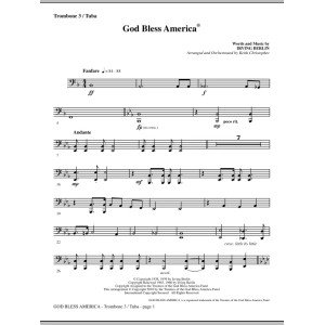 God Bless America - Posaune 3/Tuba