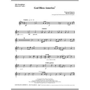 God Bless America - Altsaxophon (Ers. Horn)