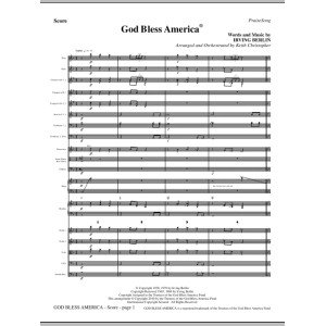 God Bless America - Full Score