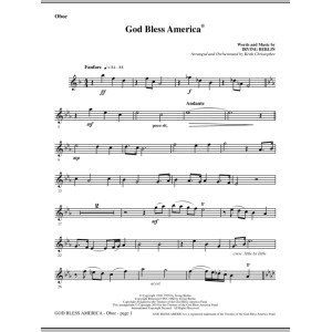 God Bless America - Oboe