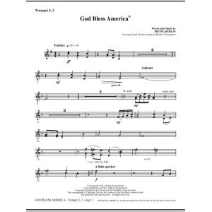 God Bless America - Trumpet 2 & 3