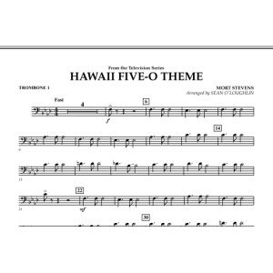 Hawaii Five-O Theme - Trombone 1