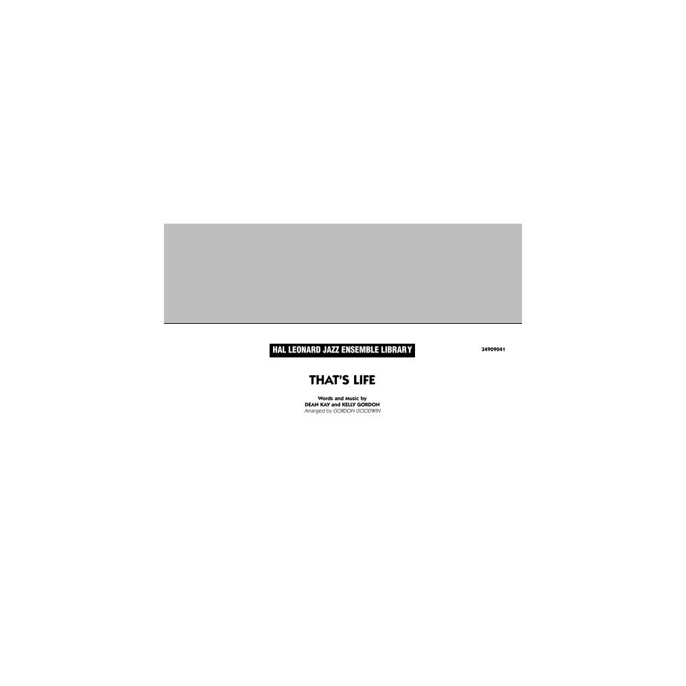That''s Life - Dirigentenpartitur (Full Score)