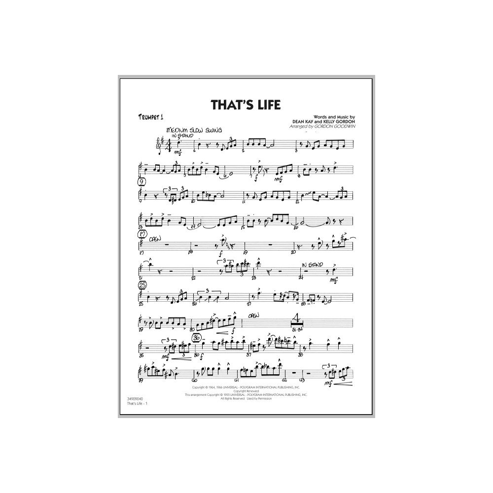 That''s Life - Trompete 1