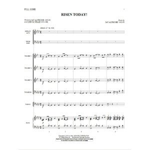 Risen Today! - Partitur