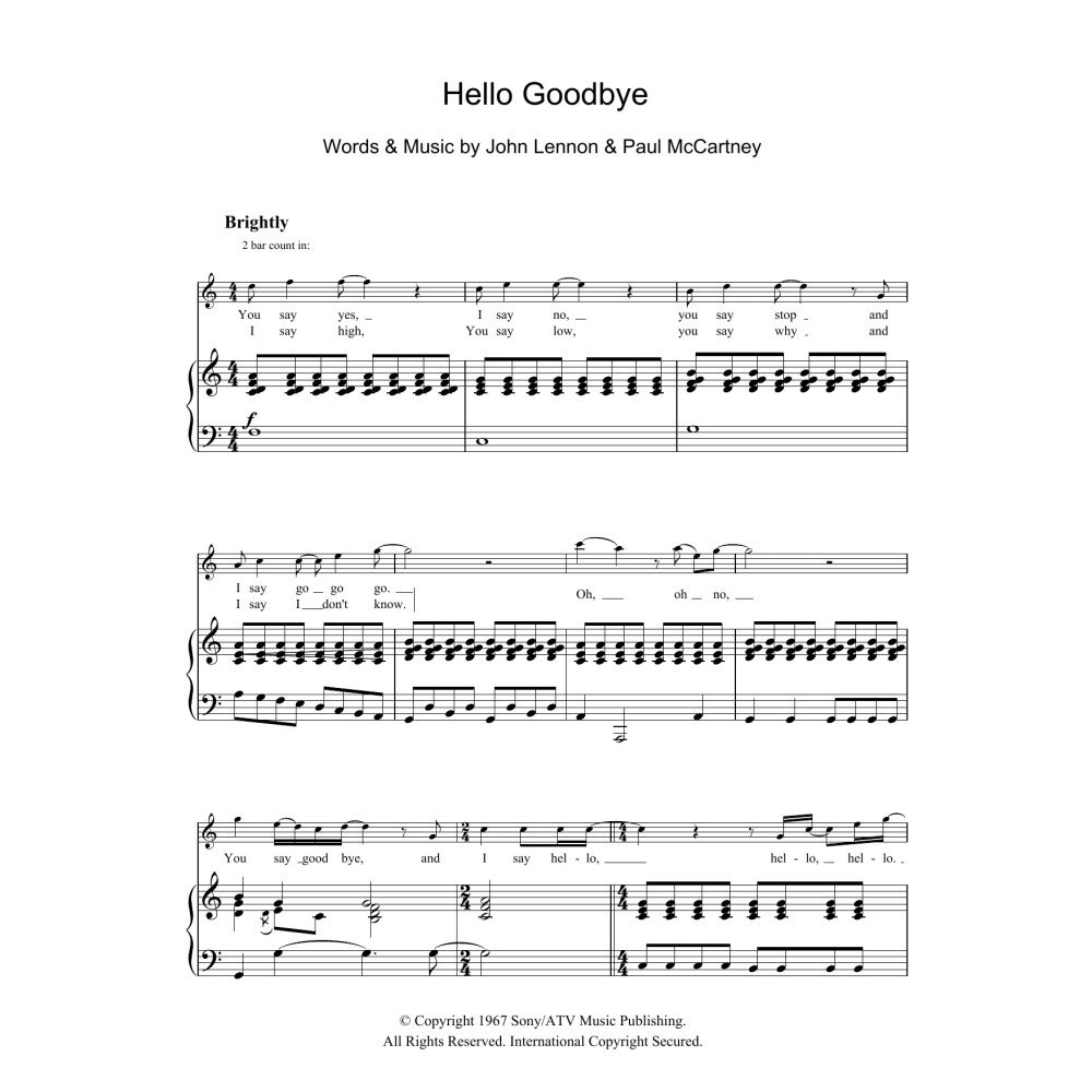 Hello, Goodbye