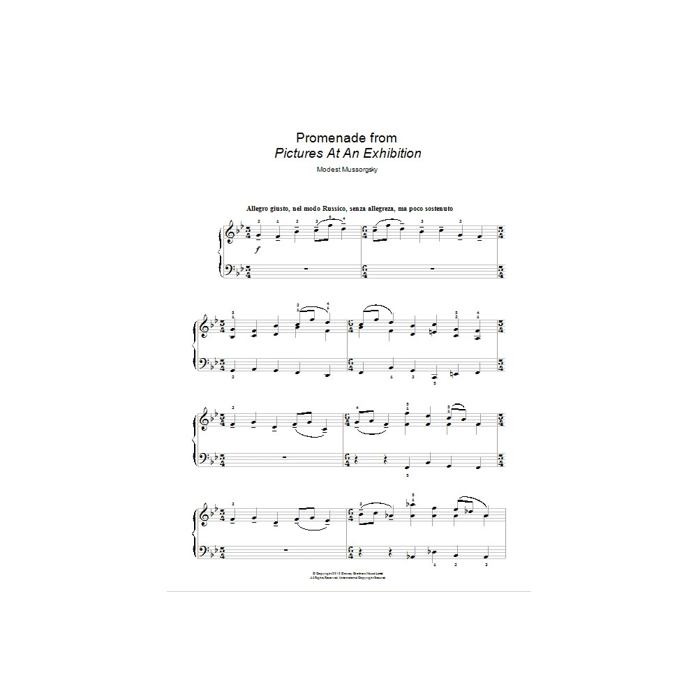 Promenade (from Pictures At An Exhibition)