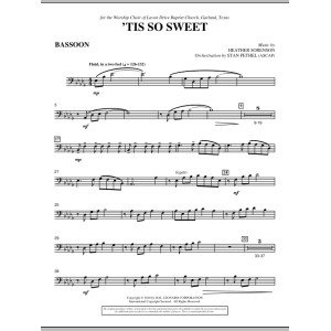 'Tis So Sweet - Bassoon