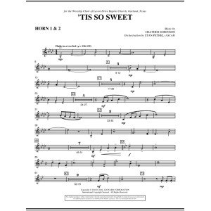 'Tis So Sweet - F Horn 1,2