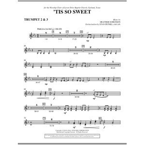 'Tis So Sweet - Bb Trumpet 2,3