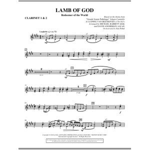 Lamb Of God (Redeemer Of The World) - Bb Clarinet 1,2