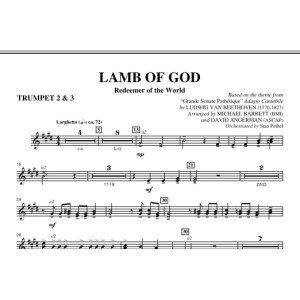 Lamb Of God (Redeemer Of The World) - Bb Trumpet 2,3