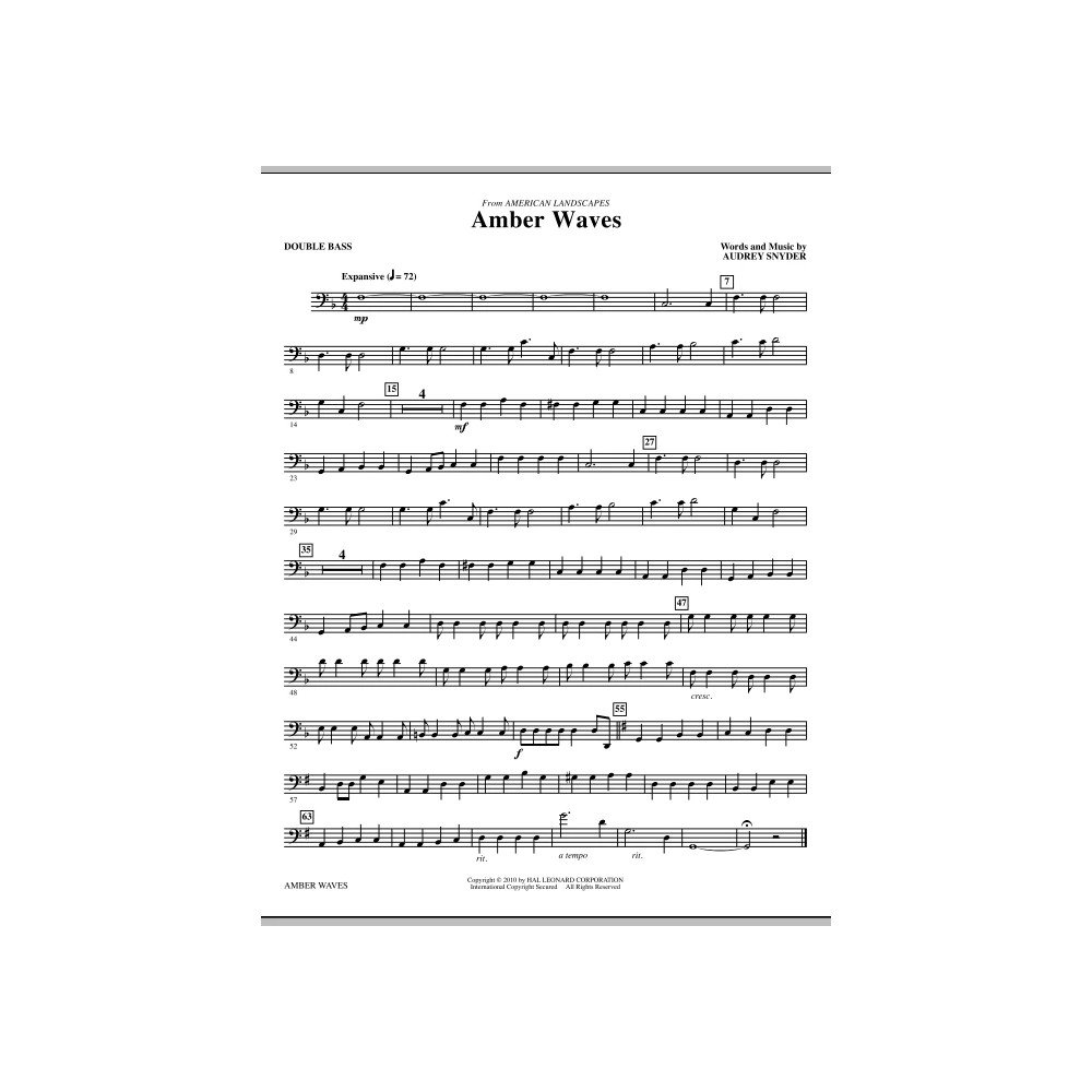 Amber Waves - Double Bass